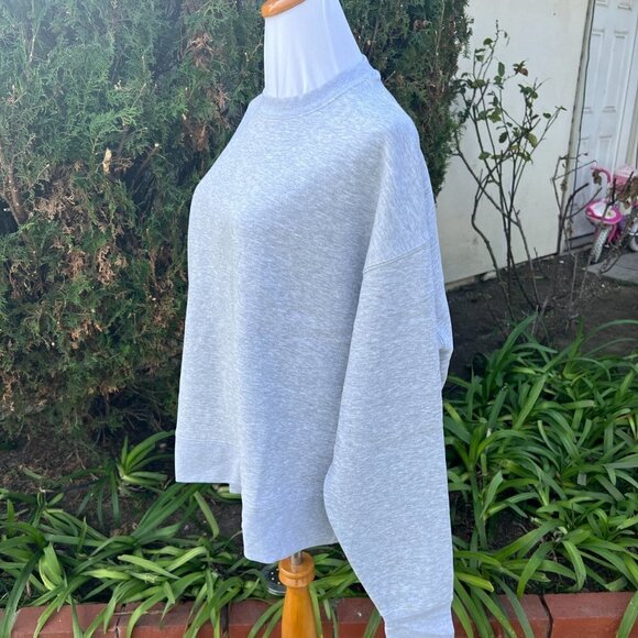We Wore What Oversized Crewneck Sweatshirt Xtra Small XS in Heather Gray - Picture 6 of 9